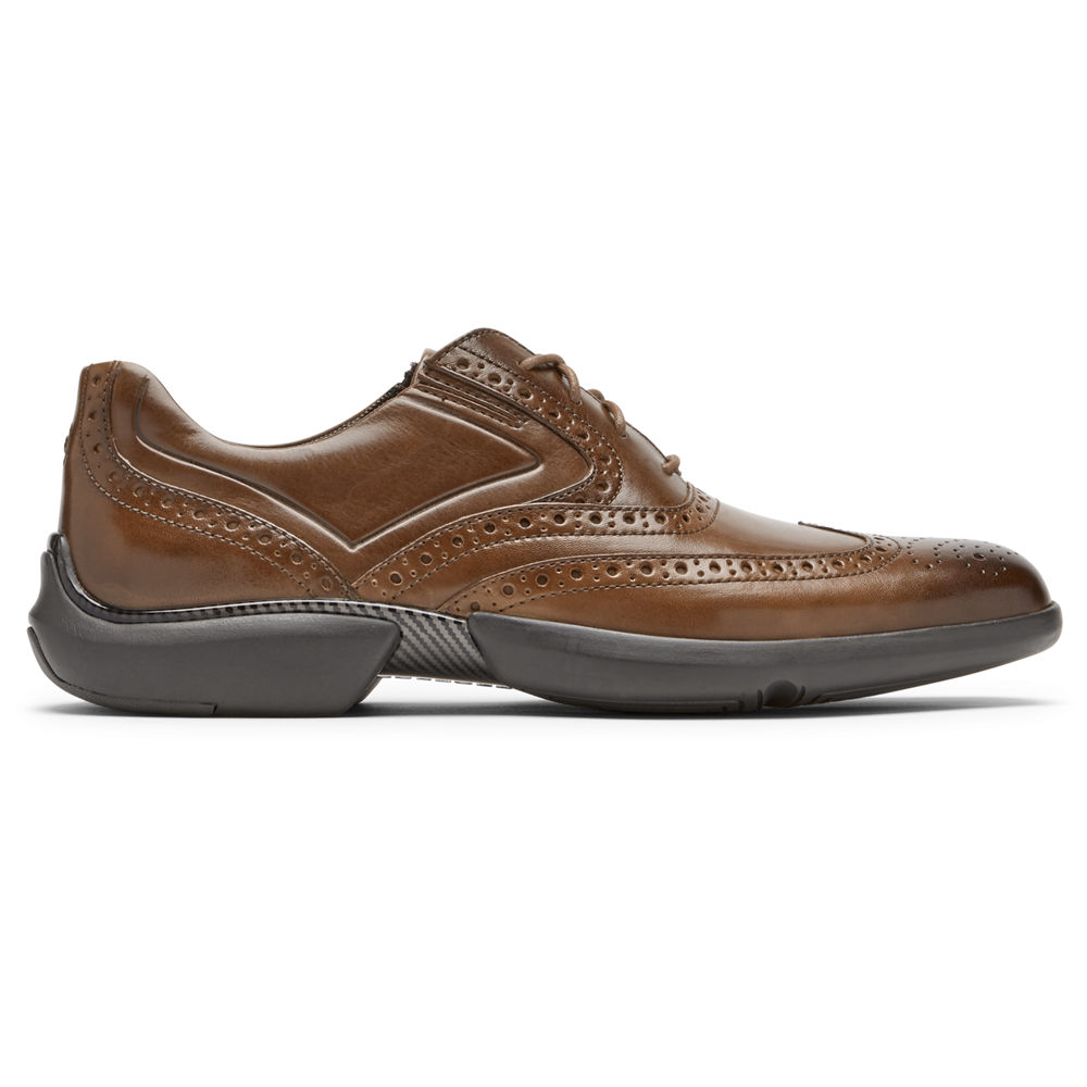 Rockport Lace Up For Mens Brown - Total Motion Advance Wingtip - VZ4781396